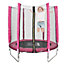 Livingandhome Outdoor Trampoline with Safety Enclosure for Kids Entertainment