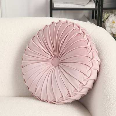 Pleated round pillow best sale