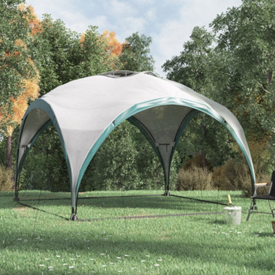 Livingandhome Portable Dome Design Polyester Outdoor Garden Canopy