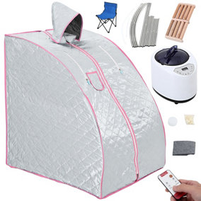 Livingandhome Portable Foldable Home Steam Sauna Spa Tent Set, One Person Full Body