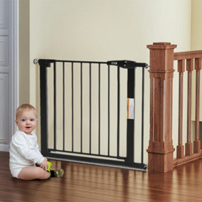 Livingandhome Pressure-Fixed Stair Gate Baby Toddler Pet Safety Gate 76cm H