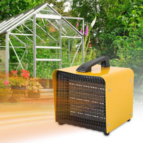 Livingandhome PTC 2KW Portable  Electric Heater Greenhouse Heater Fan Warmer for Industrial Greenhouse Farm Workshop