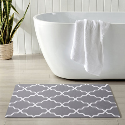 Livingandhome PU Leather Waterproof Kitchen Floor Mat 75cm L x 45cm W