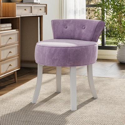 Purple dressing table discount stool