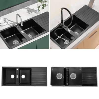 Double drainer sink b&q hot sale