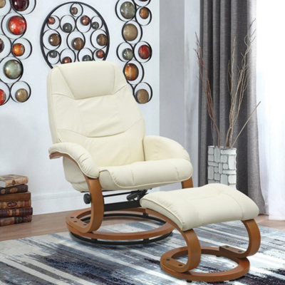 Beige swivel on sale rocker recliner