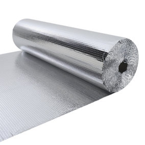 Livingandhome Reflective Single Bubble Aluminum Foil Insulation Roll 15m
