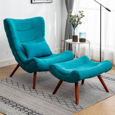 Royal blue lounge chair new arrivals