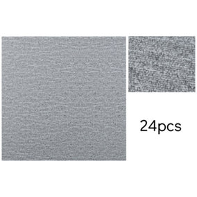 Livingandhome Set of 24 Modern Carpet Squares PVC Flooring Peel and Stick, 5m² Pack