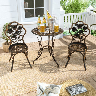 Aluminium bistro set b&q clearance