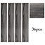 Livingandhome Set of 36 Dark Grey Rustic Lifelike Wood Grain Self Adhesive PVC Flooring, 5m² Pack