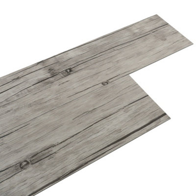 Livingandhome Set of 36 Rustic Lifelike Wood Grain Self Adhesive PVC Flooring Floor Tile, 5m² Pack