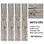 Livingandhome Set of 36 Rustic Lifelike Wood Grain Self Adhesive PVC Flooring Floor Tile, 5m² Pack