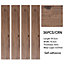 Livingandhome Set of 36 Rustic Lifelike Wood Grain Self Adhesive PVC Flooring Planks, 5m² Pack