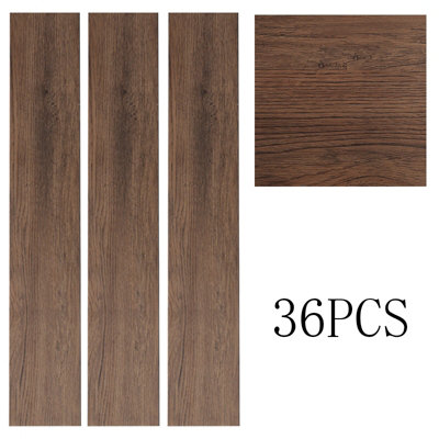 Livingandhome Set of 36 Self Adhesive Laminate Flooring Plank for Home