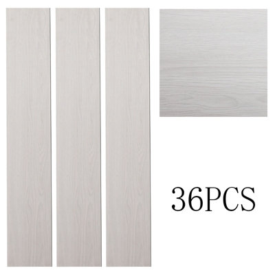 Livingandhome Set of 36 Self Adhesive Laminate Flooring Plank for Home