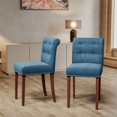 Teal high back dining chairs hot sale