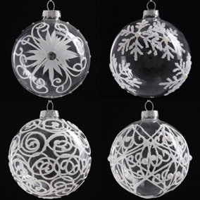 67 mm Clear Plastic Ball Ornaments - Acrylic Fillable Ornaments