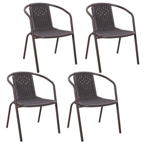 Plastic patio 2025 chairs b&q