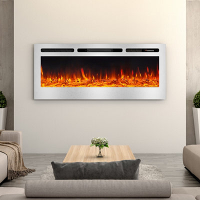 Linear electric deals fireplace tv stand