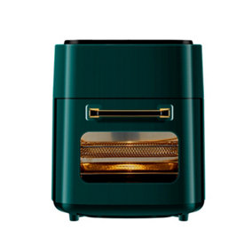 Livingandhome Single Basket Green Digital Pannel Large Air Fryer Oven 15L with Timer&Visual Window