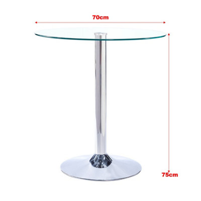 Small glass online bistro table