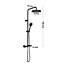 Livingandhome Stainless Steel Wall Mount Triple Function Shower Faucet Set Bathroom