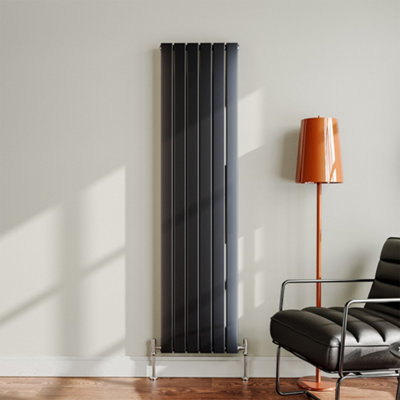 Livingandhome Vertical Designer Double Panel Radiator, W 456 mm x H 1800 mm  | DIY at Bu0026Q