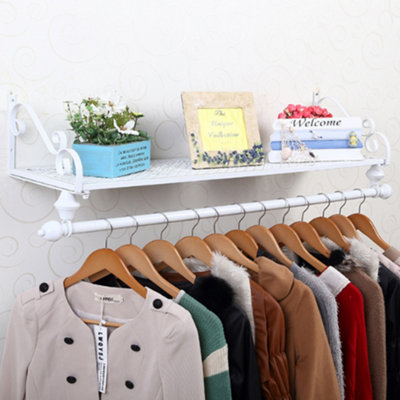 Wall mounted best sale clothes rail b&q