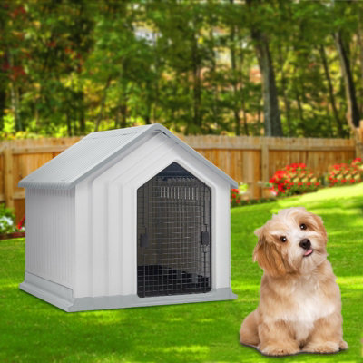 Curated visual reference: Picture Idea: Livingandhome Waterproof Plastic Dog House Dog Kennel With Door