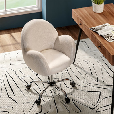 Comfy white 2025 office chair