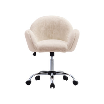 Comfy white best sale desk chair