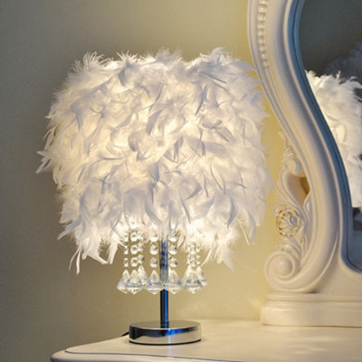 Feather table outlet lamp b&q