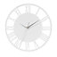 Livingandhome White Modern Round Roman Numeral Silent Wood Wall Clock Decorative 30 cm