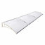 Livingandhome White Outdoor Front Door Canopy Awning Window Rain Shelter W 270 cm x D 100 cm x H 28 cm