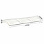 Livingandhome White Outdoor Front Door Canopy Awning Window Rain Shelter W 270 cm x D 100 cm x H 28 cm