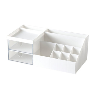 MAKEUP Drawer Underwear Organizer White - Storage Organiser with 6  Compartments 'Home', white 30x30x10 cm