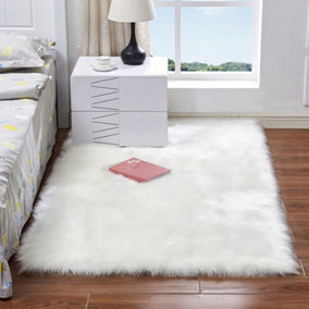 Soft Fur Area Rugs Floor Mat Luxury Beside Carpet for Bedroom Living Room Area Rugs 100*160 cm/39.37*62.99 inch in Purple