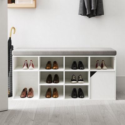 Ottilia - Storage Bench with Drawers Shoe Cabinet Entryway Shoe