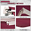 Livingandhome Wine Red Outdoor Retractable Patio Awning for Window and Door 3 M