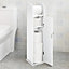 Livingandhome Wooden Freestanding Paper roll holder Bathroom Storage Cabinet