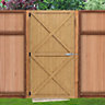 Livingandhome Wooden Garden Gate Side Gate with Latch H 183 cm x W 85 cm