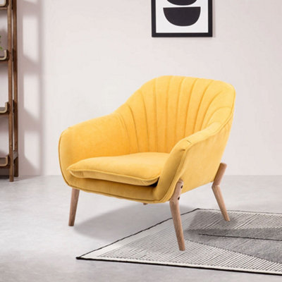 Mustard scallop online chair