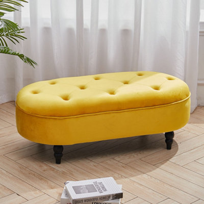 Yellow footstool deals