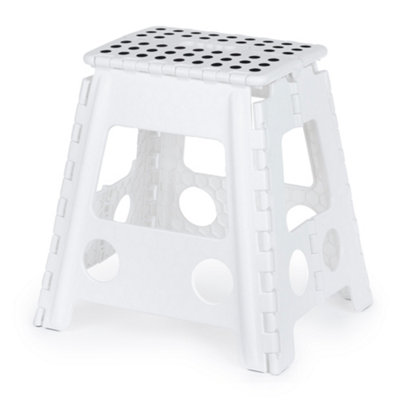 LIVIVO 1 Tread (EVA) & polypropylene (PP) Foldable Step stool (H)0.39m - White