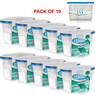 LIVIVO 10-Pack of 500ml Interior Dehumidifiers