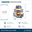 LIVIVO 17L Halogen Air Fryer - Rotary Counter-top Oil Free Cooker Oven with a Timer & Temperature Control - Manual