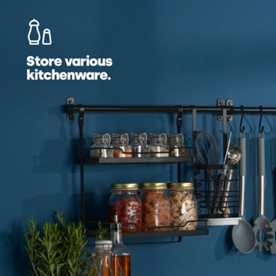 Hanging storage racks on sale for kitchen