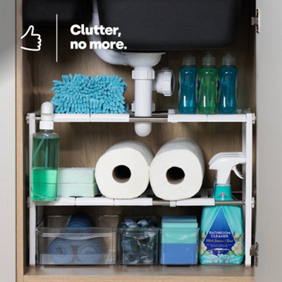 Kitchen sink store storage rack