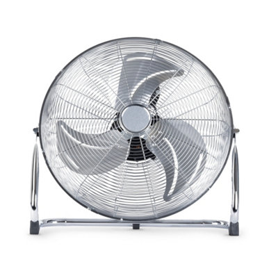 LIVIVO 20" Chrome High-Velocity Fan: Industrial-Grade, Free Standing, 3-Speed, Ideal for Gyms and Large Spaces